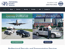 Tablet Screenshot of professionalsecurityri.com
